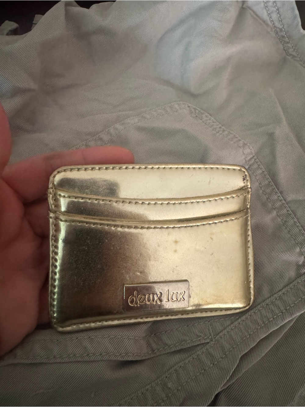 Deux Lux Metallic Gold Card Sleeve